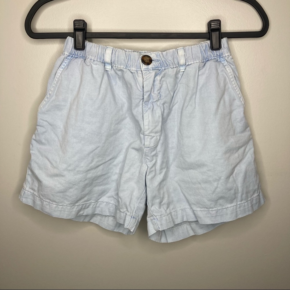 CHUBBIES Light Blue Elastic Waist Short Medium